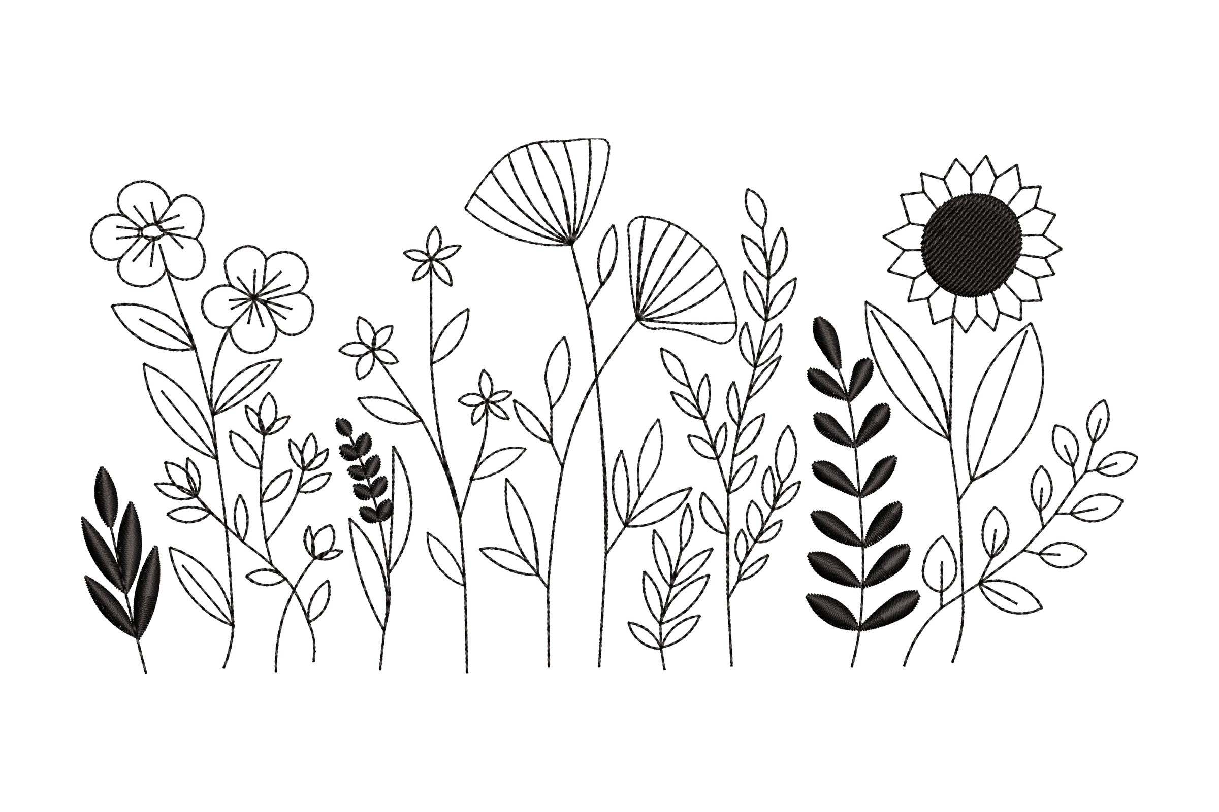 Free Floral Embroidery Design