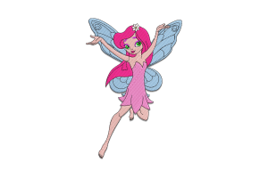 Free Flower Fairy Embroidery Design