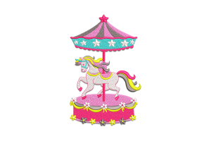 Free Magical Carousel Embroidery Design