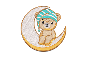 Adorable Teddy Bear Embroidery Design