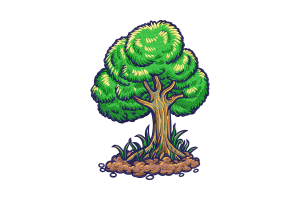 Adorable Tree Embroidery Design