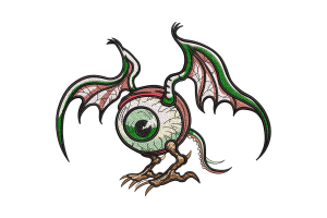 Eyeball Creature Embroidery Design
