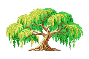 Willow Tree Machine Embroidery Design