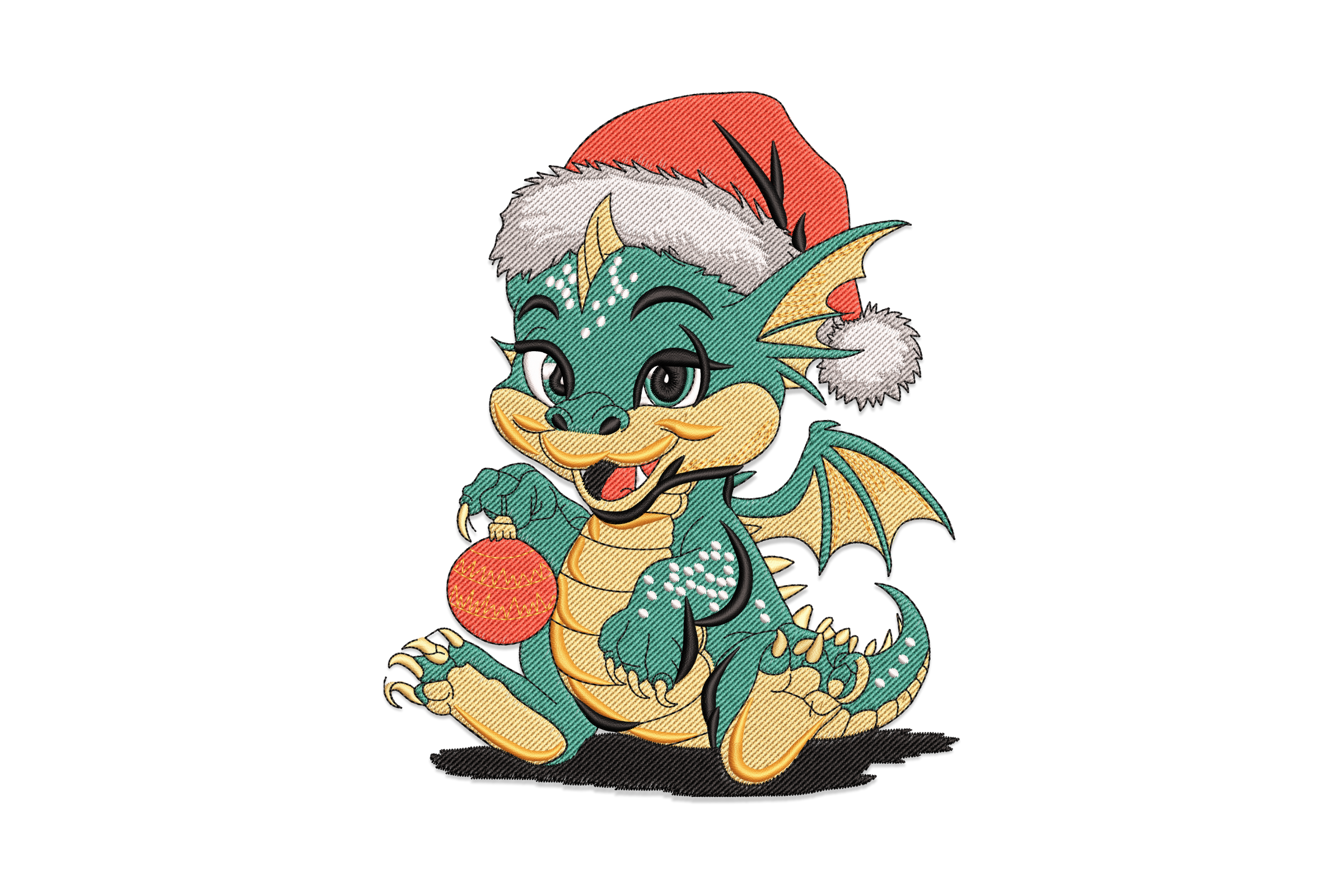 Free Santa Hat Dragon Machine Embroidery Design Download