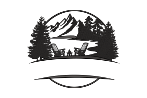 Free Outdoor Campfire Scene Embroidery Design