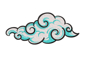 Cloud Embroidery Design Download Free