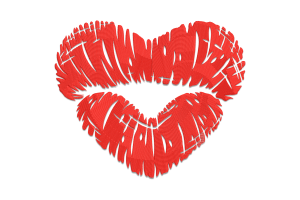 Free Lips and Heart Machine Embroidery Design
