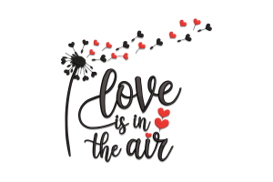 Love in the Air Embroidery Design