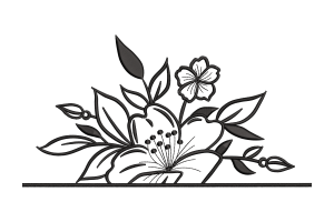 Floral Border Embroidery Design