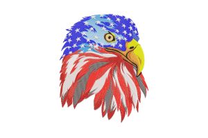 Patriotic Eagle Embroidery Design Free Download
