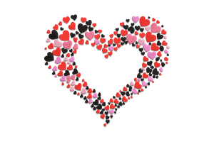 Heart Pattern Embroidery Design