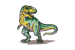 T-Rex Dinosaur Machine Embroidery Design Free Download