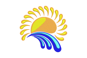 Radiant Sunrise Embroidery Design