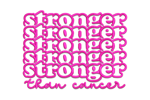 Free Stronger Than Cancer Pink Ribbon Embroidery Design