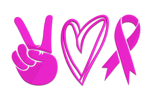 Free Pink Ribbon Embroidery Design