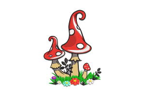 Mushroom Embroidery Design