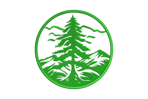 Free Mountain Pine Machine Embroidery Design