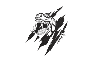 Dinosaur Rip Claw Embroidery Design