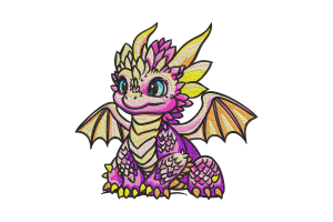 Vibrant Dragon Fantasy Design