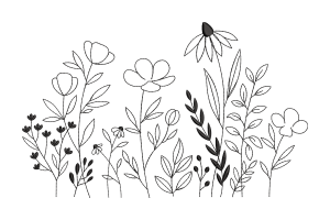 Wildflower Border Embroidery Design