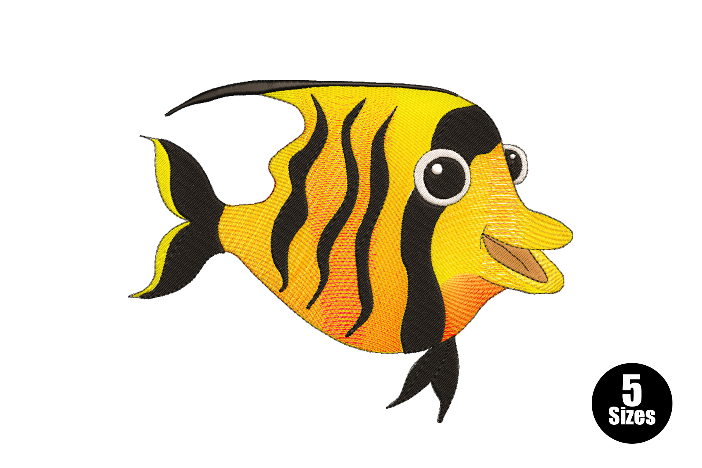 Colorful Fish Embroidery Design Free Download