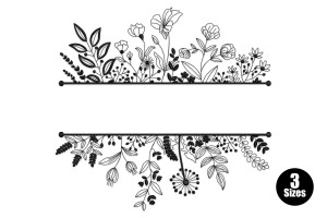 Floral Border Embroidery Design