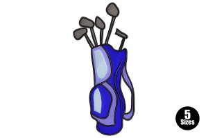 Golf Bag Embroidery Design