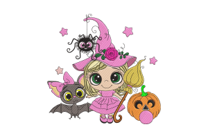 Haunted Castle Halloween Machine Embroidery Design