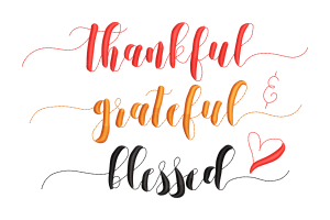 Thankful Grateful & Blessed Machine Embroidery Design
