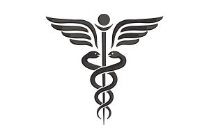 Caduceus Medical Embroidery Design