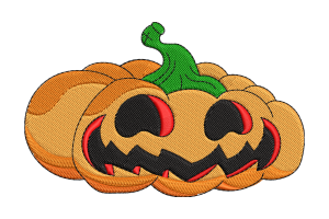Halloween Pumpkin Embroidery Design