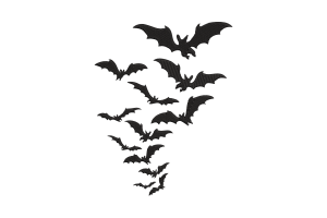 Bat Flight Machine Embroidery Design