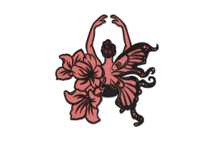 Free Ballet Butterfly Embroidery Design