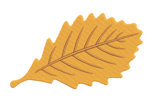 Golden Brown Leaf Machine Embroidery Design