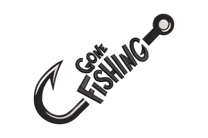 Free Gone Fishing Hook Embroidery Design