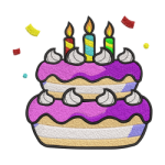 Birthdays Embroidery Design