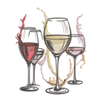 Wine & Drink Embroidery Design