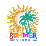 Summer Embroidery Design