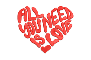 All You Need Is Love Embroidery Design