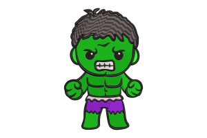 Angry Hulk Embroidery Design