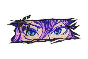 Anime Eyes Embroidery Design