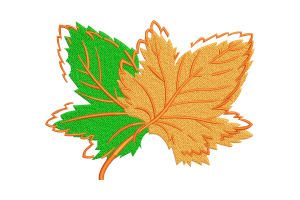 Autumn Leaves Embroidery Design