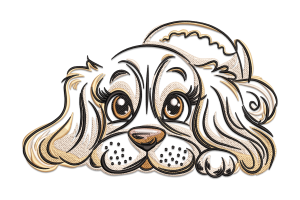 Baby Dog Embroidery Design