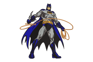 Batman Armed Embroidery Design