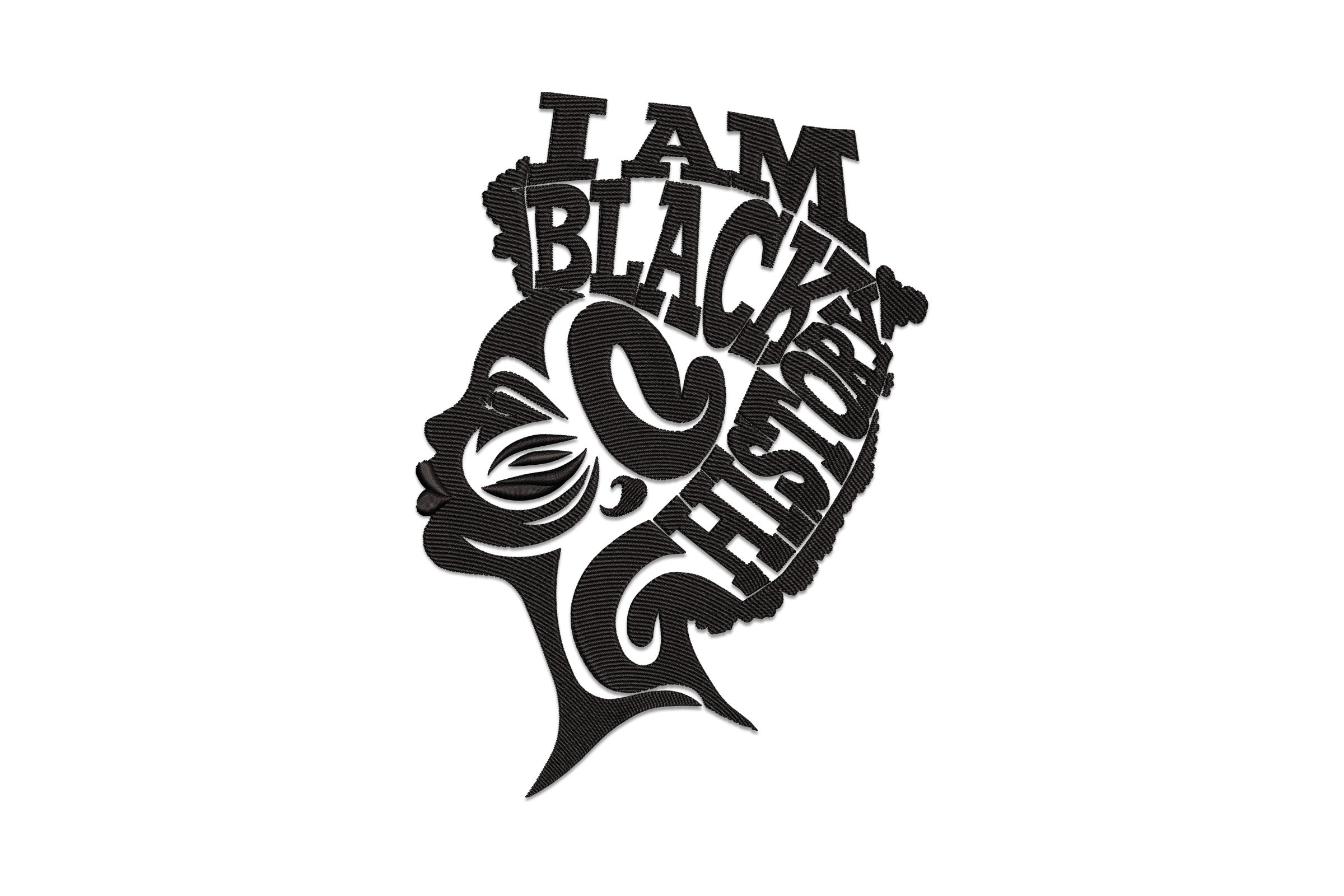 Black History Month Embroidery Design File