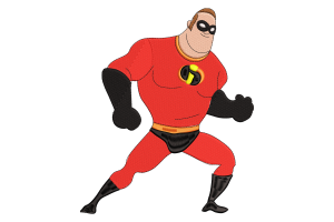 Bob Parr Embroidery Design