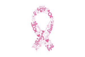 Breast Cancer Support Ribbon Embroidery Design