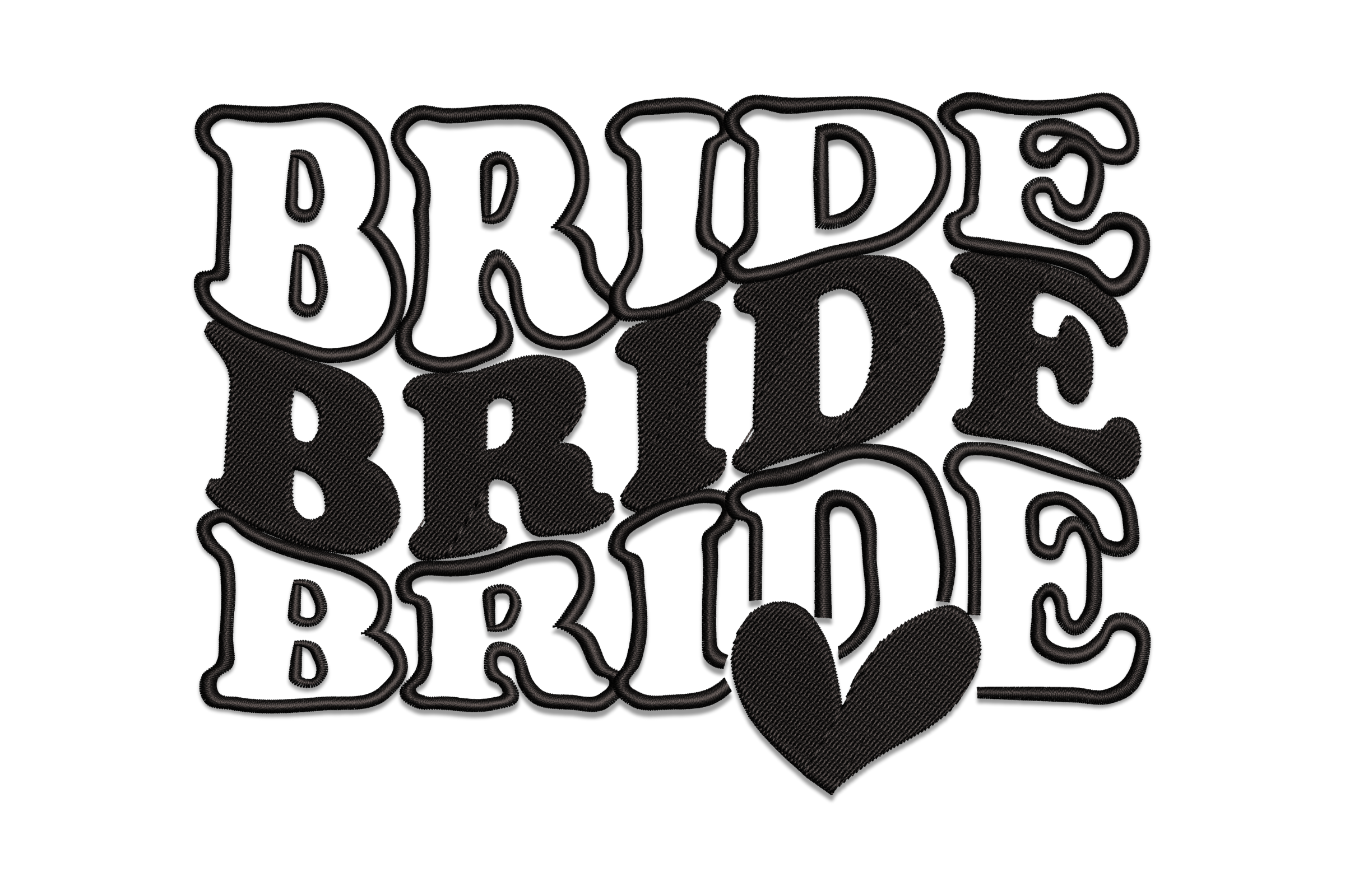 Bride Embroidery Design