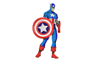 Captain America Heroic Shield Embroidery Design