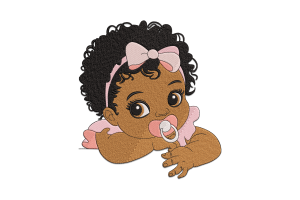 Charming Baby Girl Embroidery Design